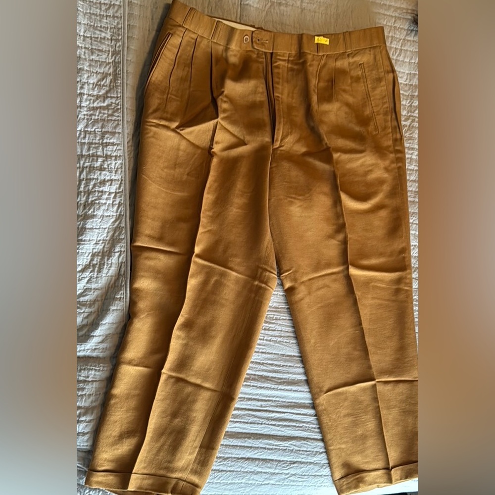 Nice gold linen pants